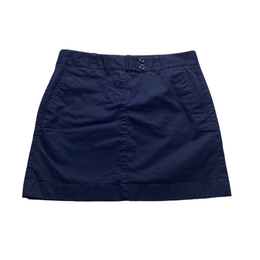 EUC Vineyard Vines Navy Blue Cotton Skirt Sz 8